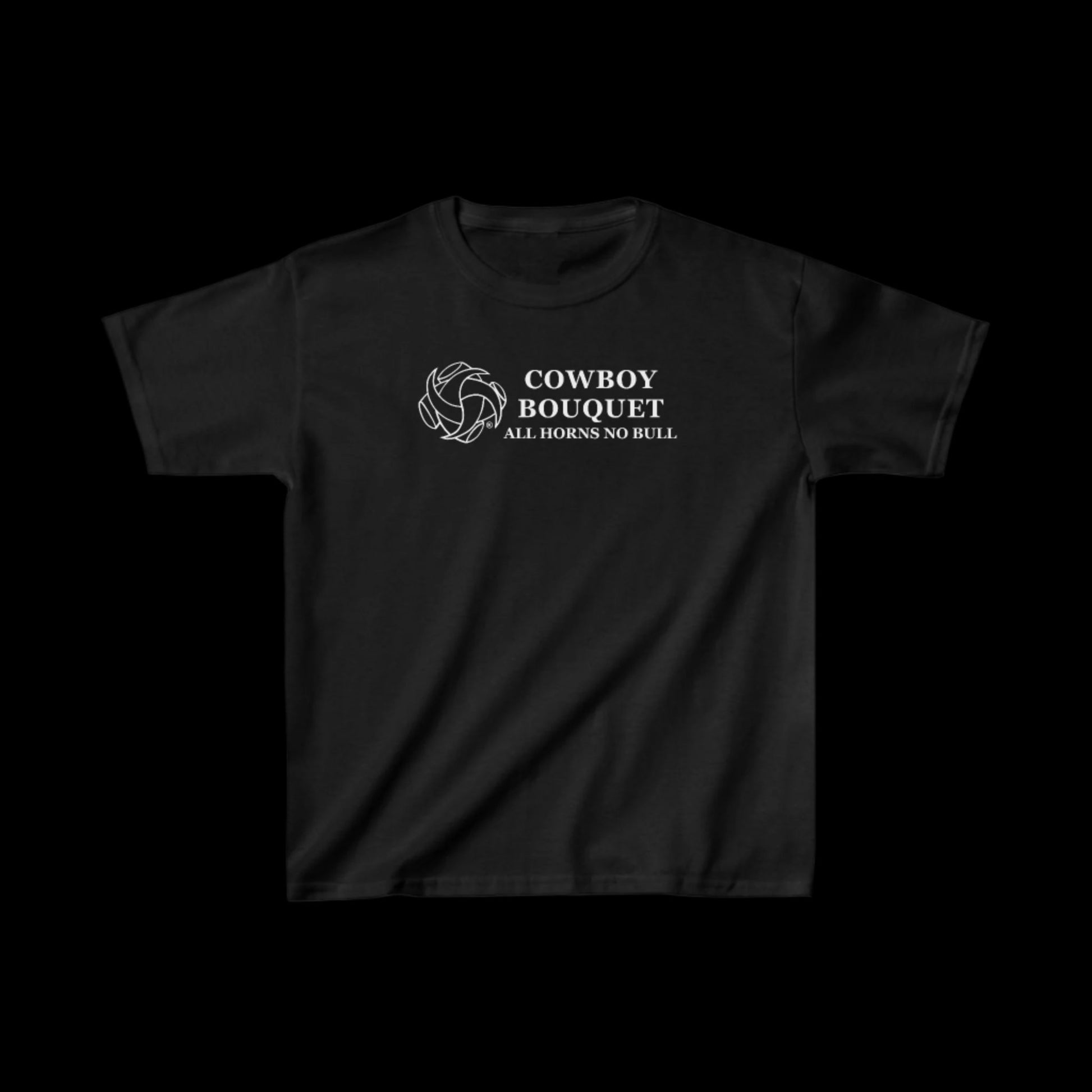 cowboy bouquet youth navy unisex t-shirt