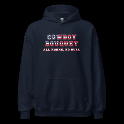 cowboy bouquet unisex patriotic navy hoodie